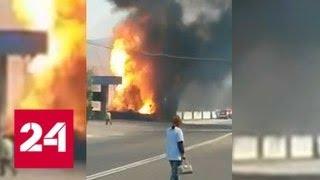 Сбежавшая от водителя фура спалила заправку под Новороссийском - Россия 24