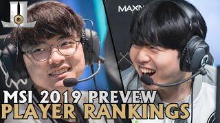 MSI 2019 Preview: Positional Player Rankings | Lol esports