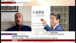 Dr Alessio Patalano on Japan Elections - BBC World News 23/10/2017