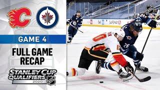 Calgary Flames vs Winnipeg Jets | Aug.06, 2020 | Best of 5 | Game 4 | NHL 2019/20 | Обзор матча