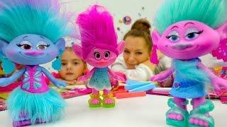 NEW!Детские игры и видео для детей про игрушки Тролли (мультики 2016): Салон красоты для девочек #ad