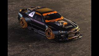 Need for Speed: Жажда Скорости Underground 2 - Nissan Skyline GT-R R34 - Rally Art Edition