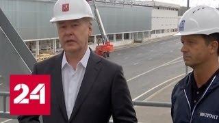 Сергей Собянин посетил строящуюся станцию метро "Прокшино" - Россия 24