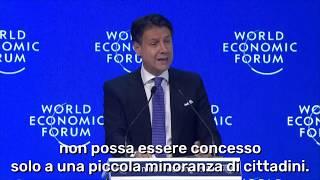L'intervento del Presidente Conte al World Economic Forum di Davos (SOTTOTITOLI ITA)