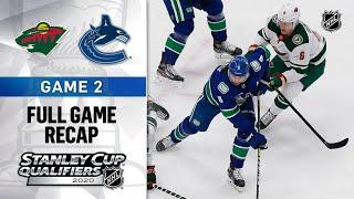 Minnesota Wild vs Vancouver Canucks | Aug.04, 2020 | Best of 5 | Game 2 | NHL 2019/20 | Обзор матча