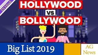 Hollywood vs Bollywood Big List 2019 AG Media News