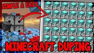Minecraft Duping Machine Tutorial Simple and Easy to build DUPLICATE ANY ITEM IN MINECRAFT *GLITCH*
