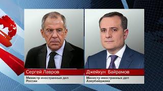 Главы МИД России и Азербайджана обсудили ситуацию вокруг Нагорного Карабаха.