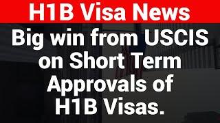 Big Win from USCIS on Short Term Approvals of H1B Visas | IT Serve Alliance | Sakshi TV