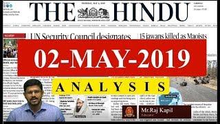 Current Affairs | 2nd May 2019 | The Hindu News Analysis -  UPSC Prelims 2019