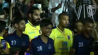 Kerala Blasters Kit Launch Sandesh Jhingan Mass Entry | KBFC | SouthSoccers