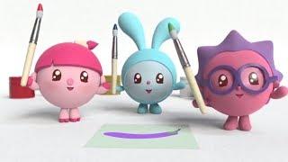 Фиолетовый - Умные песенки - Учим цвета - Малышарики - развивающая песенка для детей, малышей краски