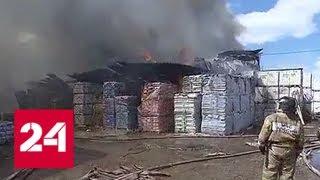 В Мытищах тушат крупный пожар на складе стройматериалов - Россия 24