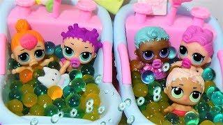 Малышки ЛОЛ купаются в ванночках с Орбиз. #Куклы ЛОЛ мультики #детский сад ЛОЛ