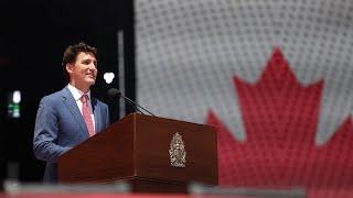 Prime Minister Trudeau celebrates Canada Day on Parliament Hill