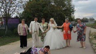 Смешные падения людей на свадьбах.Лучшие приколы на свадьбе