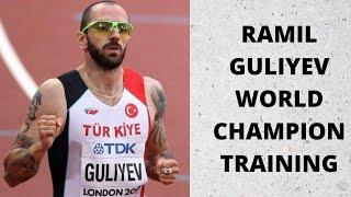 Sprinter Ramil Guliyev (200m World Champion) Training