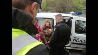 Арест бабушки на 9 мая Украина Киев