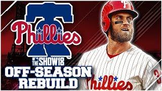 BRYCE HARPER SIGNS RECORD CONTRACT!! PHILLIES OFF-SEASON REBUILD | MLB the Show 18 Franchise Rebuild