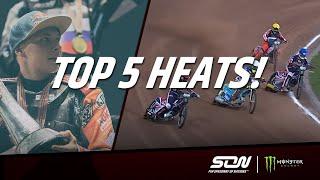 TOP 5 HEATS FROM WROCLAW 2018! | Monster Energy FIM Speedway of Nations