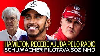 Hamilton Vence com Ajuda enquanto Schumacher Andava Sozinho, diz Ecclestone