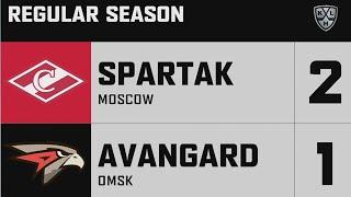 Спартак - Авангард 2:1 | КХЛ - регулярный чемпионат 1 ноября 2020 Лучшие моменты матча