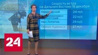 "Погода 24": Камчатский полуостров во власти циклона - Россия 24