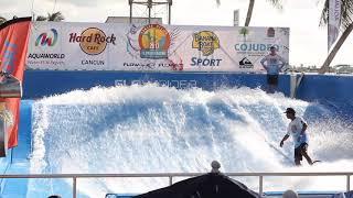 Nazri during the FlowRider World Flowboarding Championships 2017 AquaWorld Cancun