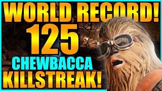 (Old WORLD RECORD!) Star Wars Battlefront 2 - 125 Chewbacca Killstreak (Endor)