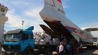 Около 100 тонн гуманитарного груза доставили из России в Сирию самолеты "Руслан"