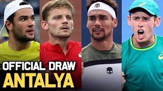 Antalya Open 2021 | ATP Draw Preview | Tennis News