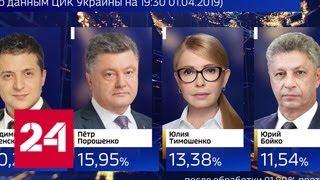 Выборы на Украине: Порошенко нападает на Зеленского, Тимошенко берет тайм-аут - Россия 24