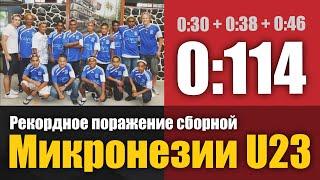 СБОРНАЯ МИКРОНЕЗИИ U23 // Рекордное поражение 0:114 по сумме трех матчей на Тихоокеанских играх 2015