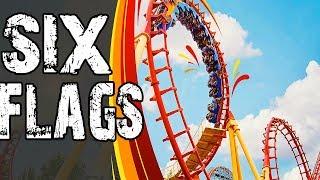 Самые страшные Американские горки в США. Six Flags