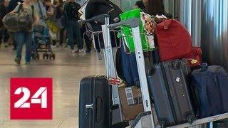 В Шереметьеве остается тонна неразобранного багажа - Россия 24