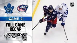 Toronto Maple Leafs vs Columbus Blue Jackets | Aug.07, 2020 | Game 4 | NHL 2019/20 | Обзор матча