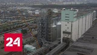 Новый элеватор для хранения зерна открыли в порту Новороссийска - Россия 24