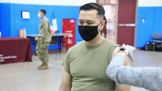 U.S. Army Japan administers Moderna Vaccine to troops stationed in Japan (01.06.2021)