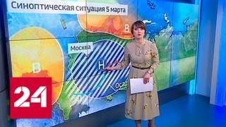 "Погода 24": снегопады ушли на восток Русской равнины - Россия 24