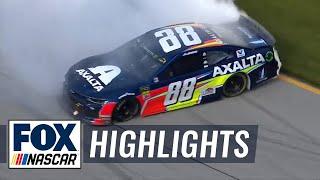 FINAL LAPS: Alex Bowman's first career victory after battle with Larson | NASCAR on FOX HIGHLIGHTS