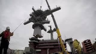 USS George Washington Mast Install