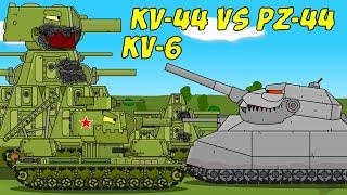 Советский кв-44 и кв-6 Vs Немецкий монстр Ратте - Мультики про танки