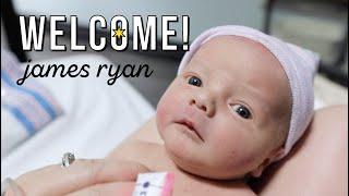 Meet the Newest Addition to Our Family: James Ryan Brookhart's Birth Vlog | Labor to C-Section