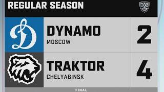 Динамо Мск - Трактор 2:4 | КХЛ - регулярный чемпионат | 1 октября 2020 | Обзор матча