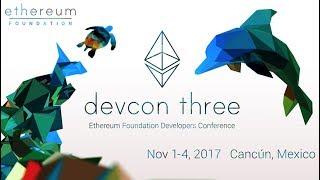 Ethereum Devcon3 Nov 1-4 2017