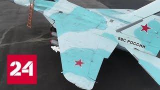 Полеты новейших комплексов МиГ-35. Видео Минобороны - Россия 24