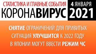 4 января 2021 - статистика коронавируса в России на сегодня