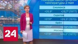 "Погода 24": летнее тепло сохранится в регионах Центральной России - Россия 24