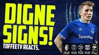 Lucas Digne Signs For Everton | Toffee TV Reacts