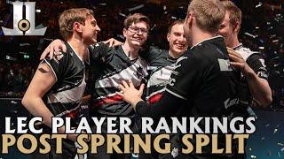 Updated LEC Player Rankings After the Spring Split | 2019 Lol esports